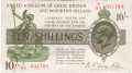 Treasury 10 Shillings, from 1927